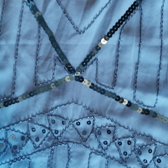 𝅺MOLLY Bracken Retro Flapper 1920s Sequin Dress New M - Picture 7 of 11